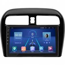 Штатная магнитола Lesko для Mitsubishi Mirage VI Рестайлинг 2015-2019 экран 9" 4/32Gb 4G Wi-Fi GPS Top