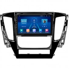 Штатная магнитола Lesko для Mitsubishi Pajero Sport III 2015-2021 экран 9" 6/128Gb 4G Wi-Fi GPS Top