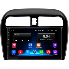 Штатная магнитола Lesko для Mitsubishi Mirage VI Рестайлинг 2 2019-н.в. экран 9" 2/32Gb Wi-Fi GPS Base