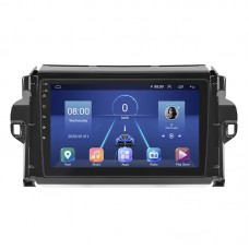 Штатная магнитола Lesko для Toyota Fortuner II 2015-2020 экран 9" 6/128Gb 4G Wi-Fi GPS Top