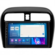 Штатная магнитола Lesko для Mitsubishi Mirage VI Рестайлинг 2 2019-н.в. экран 9" 4/64Gb CarPlay 4G Wi-Fi GPS Prime