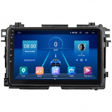 Штатная магнитола Lesko для Honda HR-V II Рестайлинг 2018-н.в. экран 9" 4/32Gb 4G Wi-Fi GPS Top