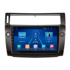 Штатная магнитола Lesko для Citroen C4 I 2004-2014 экран 9" 4/32Gb 4G Wi-Fi GPS Top