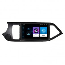 Штатная магнитола Lesko для Kia Picanto II Рестайлинг 2015-2017 экран 9" 1/16Gb Wi-Fi GPS Base