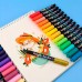 Набор акриловых маркеров для рисования Guangna GN7100 универсальные для рисования по стеклу ткани дереву металлу керамике 12 цветов