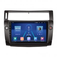 Штатная магнитола Lesko для Citroen C4 I 2004-2014 экран 9" 6/128Gb 4G Wi-Fi GPS Top