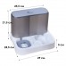 Миска для кошек собак с автоматической поилкой и кормом Taotaopets 193306 Gray + White Миска для кошек собак с автоматической поилкой и кормом Taotaopets 193306 Gray + White