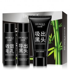 Набор от черных точек BIOAQUA Suck Out Blackheads 3-х этапный от черных точек и прыщей