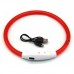 Светодиодный LED ошейник L-18 USB светящийся водоотталкивающий для собак и котов  Red L Светодиодный LED ошейник L-18 USB светящийся водоотталкивающий для собак и котов  Red L
