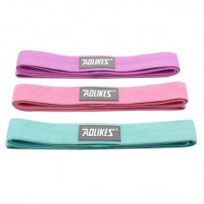Набор резинок для фитнеса AOLIKES RB-3607 3шт Green+Pink+Violet