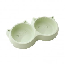 Миска для кошек Taotaopets Cat 123307 двойная пластиковая Green