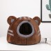 Домик лежанка для котов Taotaopets 569902 Bear house Brown 43*41*37 см