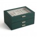 Шкатулка Casegrace SP-01223 для украшений и ювелирных изделий трехуровневая 26,5*18*13,5 см Green Шкатулка Casegrace SP-01223 для украшений и ювелирных изделий трехуровневая 26,5*18*13,5 см Green