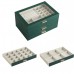 Шкатулка Casegrace SP-01223 для украшений и ювелирных изделий трехуровневая 26,5*18*13,5 см Green Шкатулка Casegrace SP-01223 для украшений и ювелирных изделий трехуровневая 26,5*18*13,5 см Green