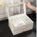 Шкатулка Casegrace SP-01223 для украшений и ювелирных изделий трехуровневая 26,5*18*13,5 см White Шкатулка Casegrace SP-01223 для украшений и ювелирных изделий трехуровневая 26,5*18*13,5 см White