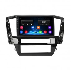 Штатная магнитола Lesko для Mitsubishi Pajero Sport III Рестайлинг 2019-н.в. экран 10" 2/32Gb Wi-Fi GPS Base