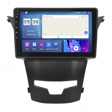 Штатная магнитола Lesko для SsangYong Korando III Рестайлинг 2013-2017 экран 9" 4/64Gb CarPlay 4G Wi-Fi GPS Prime