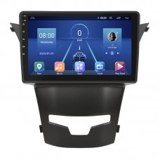 Штатная магнитола Lesko для SsangYong Korando III Рестайлинг 2013-2017 экран 9" 4/32Gb 4G Wi-Fi GPS Top