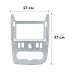 Переходная рамка Renault Dacia Logan 2009-2013 Sandero 2007-2011 Nissan NP200 2009+ Dacia Duster 2010-2013 (RE 021N) 7179 9" Silver