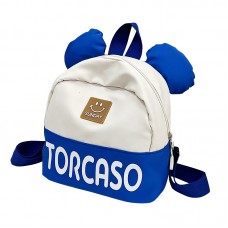 Детский рюкзак TD-620 на одно отделение с ремешком и ушками Blue Детский рюкзак TD-620 на одно отделение с ремешком и ушками Blue