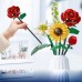 3D конструктор набор строительных блоков LOZ 1659 подсолнух роза шафран зверобой 568 деталей пластиковый