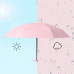 Мини-зонт 190T карманный с чехлом капсулой Pink