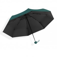 Мини-зонт 190T карманный с чехлом капсулой Dark Green