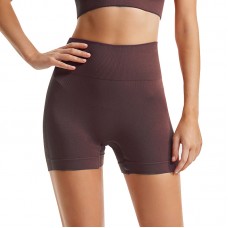 Шорты женские 1802# бесшовные для фитнеса пуш ап push up Коричневый M Шорты женские 1802# бесшовные для фитнеса пуш ап push up Коричневый M