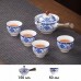 Дорожный набор для чайной церемонии керамический Blue+White