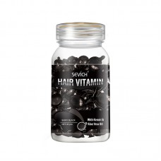Витаминные капсулы для волос Sevich Hair Vitamin с маслом Кукуи и Алоэ Вера для темных волос и защиты от солнца черные 30шт