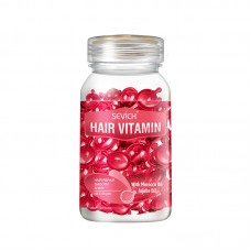 Витаминные капсулы для волос Sevich Hair Vitamin с марокканским маслом и маслом жожоба для восстановления повреждённых волос красные 30шт