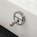 Шкатулка Casegrace SP-01130 для украшений и ювелирных изделий с зеркалом на замке с ключом White