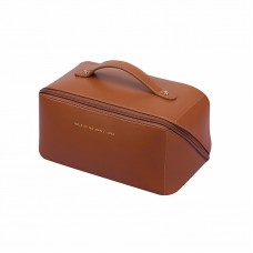 Женская косметичка BK-HZB-02 несесер органайзер дорожная бьюти кейс Brown