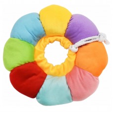 Мягкий воротник-подушка для кошек Taotaopets 028811 анти-вылизывающий L Rainbow