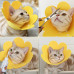 Мягкий воротник-подушка для кошек DT1063 Flower послеоперационный защитный от вылизывания XL Yellow