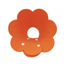 Мягкий воротник-подушка для кошек DT1063 Flower послеоперационный защитный от вылизывания L Orange