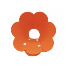 Мягкий воротник-подушка для кошек DT1063 Flower послеоперационный защитный от вылизывания M Orange