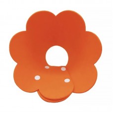 Мягкий воротник-подушка для кошек DT1063 Flower послеоперационный защитный от вылизывания XL Orange
