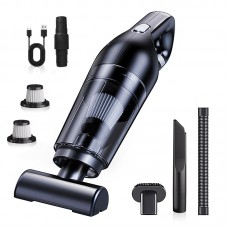 Автомобильный пылесос HELLOLEIBOO LT-113CT 2000 mAh Black