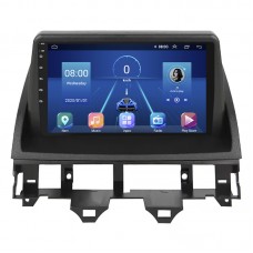 Штатная магнитола Lesko для Mazda 6 I (GG) 2002-2005 экран 9" 4/32Gb 4G Wi-Fi GPS Top