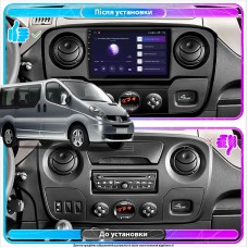 Штатная магнитола Lesko для Renault Master III 2010-2019 экран 10" 4/64Gb CarPlay 4G Wi-Fi GPS Prime