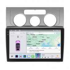 Штатная магнитола Lesko для Volkswagen Touran I Рестайлинг 2006-2010 экран 10" 4/64 QLED CarPlay 4G Wi-Fi GPS 360 Prime