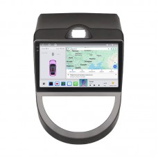 Штатная магнитола Lesko для Kia Soul I 2008-2011 экран 9" 4/64 QLED CarPlay 4G Wi-Fi GPS 360 Prime