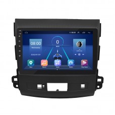 Штатная магнитола Lesko для Mitsubishi Outlander II Рестайлинг 2009-2013 экран 9" 4/64Gb 4G Wi-Fi GPS Top