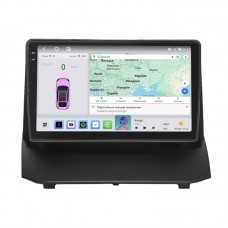 Штатная магнитола Lesko для Ford Fiesta Mk6 Рестайлинг 2012-2019 экран 9" 4/64 QLED CarPlay 4G Wi-Fi GPS 360 Prime