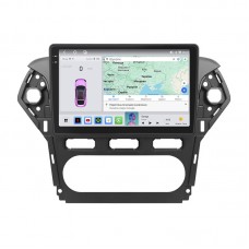 Штатная магнитола Lesko для Ford Mondeo IV Рестайлинг 2010-2014 экран 10" 4/64 QLED CarPlay 4G Wi-Fi GPS 360 Prime