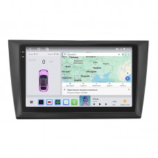 Штатная магнитола Lesko для Volkswagen Golf VI 2008-2012 экран 9" 4/64 QLED CarPlay 4G Wi-Fi GPS 360 Prime