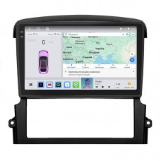 Штатная магнитола Lesko для Kia Sorento I Рестайлинг 2006-2011 экран 9" 4/64 QLED CarPlay 4G Wi-Fi GPS 360 Prime