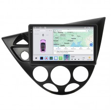 Штатная магнитола Lesko для Ford Focus I (North America) 1999-2004 экран 9" 4/64 QLED CarPlay 4G Wi-Fi GPS 360 Prime