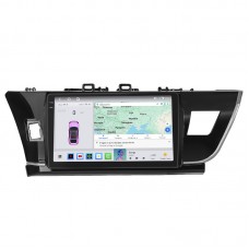Штатная магнитола Lesko для Toyota Corolla XI (E160, E170) ver.1 2012-2016 экран 10" 4/64 QLED CarPlay 4G Wi-Fi GPS 360 Prime
